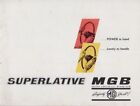 MG MGB SUPERLATIVE MGB 1800 cc ENGINE ORIGINAL SALES BROCHURE AUG 1962 H&E 62161