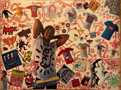 Póster de Keith Haring In The Pop Shop firmado por Keith Haring 1986 Foto 1 de 4