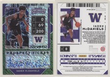 2020-21 Panini Contenders Draft Picks RPS Jaden McDaniels #64.1 Rookie Auto RC