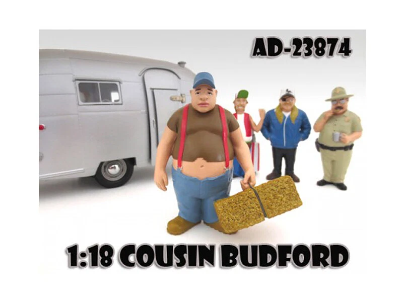 Figura Primo Budford "Trailer Park" Escala 1/18 Diecast CARZ Diorama Foto 1 de 1