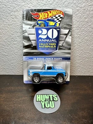 Dodge Power Wagon #3930/6000 Hot Wheels 20th Annual Collectors Nationals '70 Foto 1 de 4