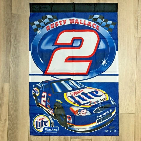 RARE WinCraft USA Nascar Rusty Wallace #5 LARGE 27" x 37" Banner Poster Flag Cover