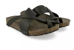 The Haflinger Jackie sandal  BLACK   Size 40 Lightweight rubber traction sole - Picture 1 of 2