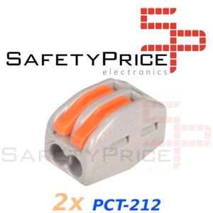 2x Conector rapido 2 terminales 32A 4mm 4000v 250v pines palanca pct-212 - Imagen 1 de 4