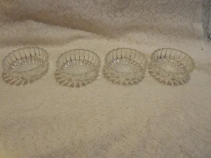 4 Lead Crystal Berry/Sauce/Dessert Bowls - Picture 1 of 4