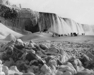 Niagara Falls At Winter Stunning Frozen! Old 8x10 Reprint Of Photo - Picture 1 of 1