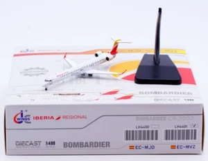 1:400 JC Wings Iberia Regional Bombardier CRJ-1000 EC-MVZ Diecast Aircraft Model - Picture 1 of 14