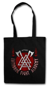 LOTHBROK FIGHT ACADEMY STOFFTASCHE EINKAUFSTASCHE Vikings Viking Ragnar Lodbrok - Picture 1 of 1
