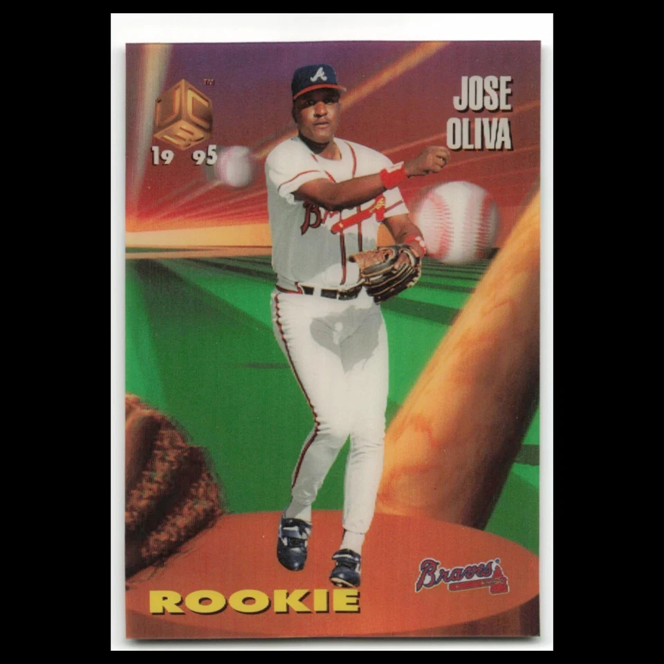 Jose Oliva Rookie #113 1995 Sportflix UC3 Atlanta Braves Baseball Card MLB NM - Image 1 of 3