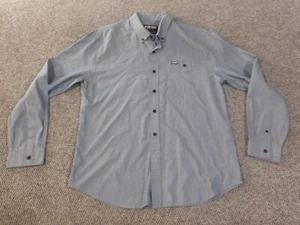 Zoo York Shirt Large Blue Mens classic pocket button up - Picture 1 of 13