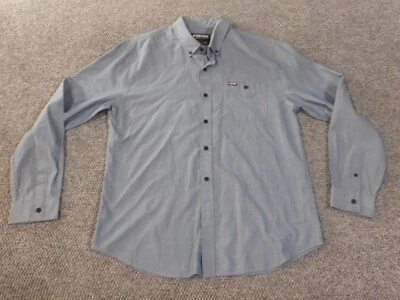 Camisa Zoo York Grande Azul Para Hombre Clásica Bolsillo Abotonada Foto 1 de 4