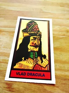 VLAD DRACULA CARTA PREGHIERA tepes l'impalatore carta SANTA RELIQUIA vampiro - Foto 1 di 3