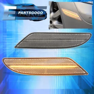 For 07-09 Mercedes Benz W221 S Class Chrome LED Bumper Side Marker Lights Lamps - Picture 1 of 5