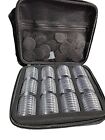 46Mm 96ct Coin Capsules, with Foam Gasket and Plastic Storage Box, Collectors