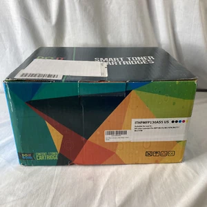 Paquete de 5 tóner láser para impresora multifunción HP Color LaserJet Pro negro amarillo cian magenta 130A - Imagen 1 de 7