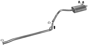 Sistema de escape silenciador NISSAN KUBISTAR I VAN 1.2 60 HP 2003-2009 - Imagen 1 de 1