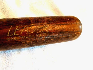 BABE RUTH 35" (H&B) No. 9 Leader (Vintage) Baseball Bat - Picture 1 of 7