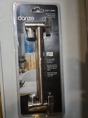 "Brazo de ducha ajustable Danze Gerber D481150BN 9"", níquel cepillado" Foto 1 de 4