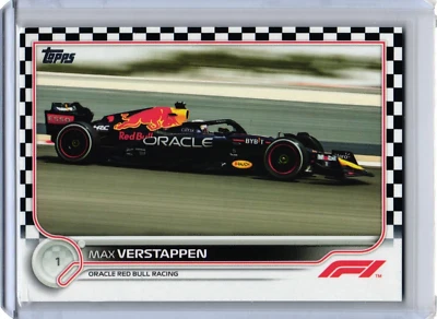 Max Verstappen 2022 Topps Formula 1 Checker Flag #109 Red Bull Racing F1 - Image 1 of 2