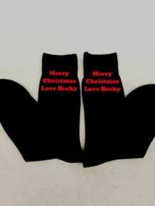 PERSONALISIERTE HERRENSOCKEN EHEMANN FREUND OPA GESCHENK BESTICKT LIEBE - Bild 1 von 6