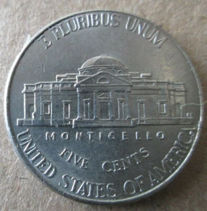 2011-P JEFFERSON, RETROMARCIA INTERNO FUSTELLATO/ERRORE CHIP, XF/AU, CIRCOLATO - Foto 1 di 2