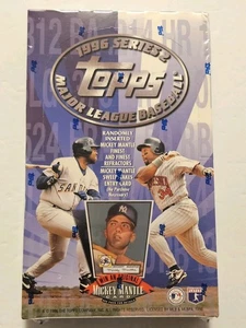 1996 Topps Baseball Series 2 Factory Sealed Hobby Box - Mickey Mantle Inserts! - Picture 1 of 3
