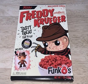 Freddy Krueger Funko Cereal Box New Pocket Pop Figure Nightmare On Elm St Funkos - Foto 1 di 7
