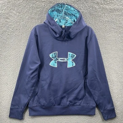 Under Armour Hoodie Womens XL Cold Gear Loose Fit Pullover Sweatshirt UA Storm * - Image 1 of 4