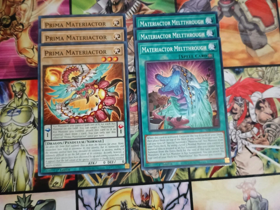 Yu-Gi-Oh! Prima Play Set 3x Prima Materiactor 3x Materiactor Meltthrough  - Image 1 of 1