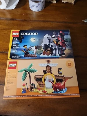 LEGO 40597 Scary Pirate Island & 40589 Pirate Ship Playground New In Sealed Box - Image 1 of 4