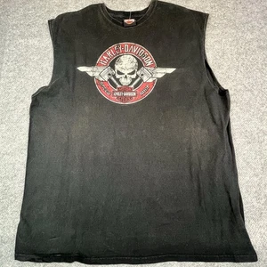 Camisa De Colección Harley Davidson Longhorn Grand Prairie Texas Sin Mangas Talla XL Hecha en EE. UU. - Imagen 1 de 10