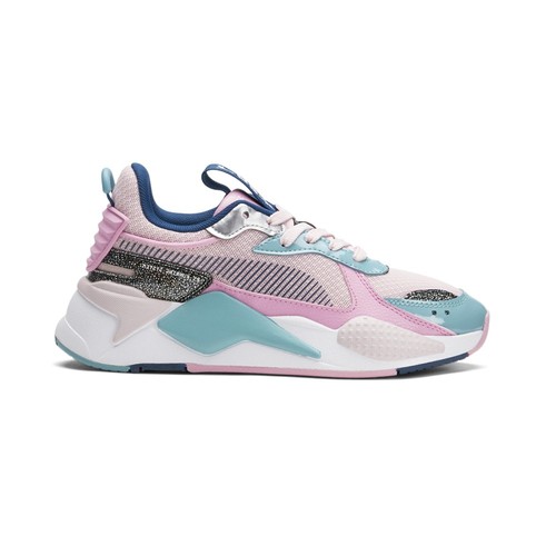 PUMA RsX Aurora Glitter Lace Up Youth Girls Pink Sneakers Casual Shoes 38576901