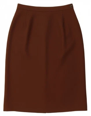 WINDSMOOR Womens Pencil Skirt UK 14 Medium W28  Brown Wool BL21 - Image 1 of 4