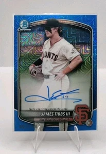2025 Bowman Chrome James Tibbs III Auto Blue Refractor /150 BMA-JT 1st RC... - Bild 1 von 2