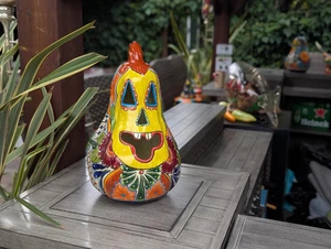 Halloween Kürbis | Talavera Keramik ist Jack-o-Laterne Wohndeko & mexikanische Kunst - Bild 1 von 8