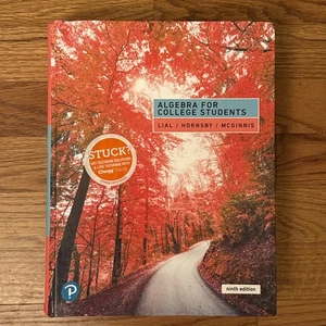 Algebra for College Students 9th Ed GOOD Clean Pages 9780135160664 - Picture 1 of 4