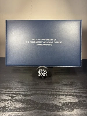 25 Aniversario de la Primera Ascensión del Monte Everest, FDC, Hillary Firmado a Mano Foto 1 de 4