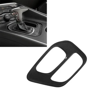 Car Center Console Shift Panel Trim Glossy Dry Carbon Fiber Parts For - Picture 1 of 22