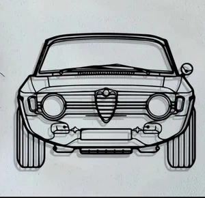 Arte de pared de metal Alfa Romeo Giulia Bertone 50 cm - Imagen 1 de 3