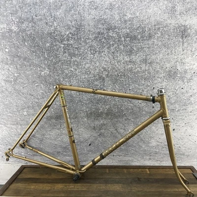 Cuadro de bicicleta de carretera de acero con orejetas Sekai 2400 de colección 53 cm Tange Japón 700c 123 Foto 1 de 4