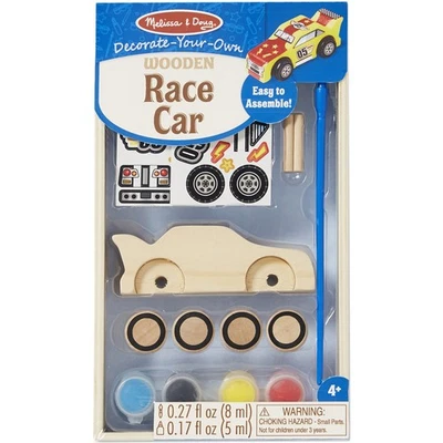 3 Pack - Melissa & Doug Decorate-Your-Own Wooden Kit-Race Car - MDDYO4-8829 - Bild 1 von 2