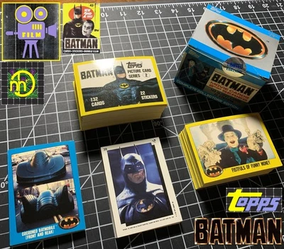 Tarjeta de coleccionista Topps Batman Movie Series 2 1989 + juego de pegatinas - COMPLETO Foto 1 de 2