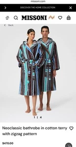 Missoni Neoclassic terry Robe, NIB, Size M. $500 retail - Picture 1 of 7