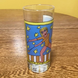 Vintage Ritzenhoff James Rizzi We Are Champions Sport Glass “Catch This” Pop Art - Picture 1 of 8