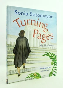 TURNING PAGES Sonia Sotomayor & Lulu Delacre 2018 1st Signed HBDJ VGC - Picture 1 of 6