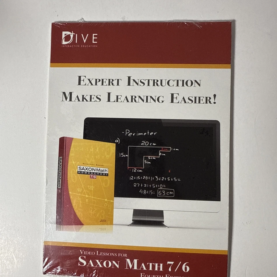 Saxon Math 7/6 (4th Edition) 76 Math Dive - Image 1 of 1
