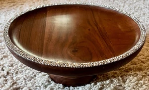 Nuevo con etiquetas Soporte de madera para pasteles de 12" y cristales austriacos, hecho en la India - ¡Impresionante! - Imagen 1 de 15