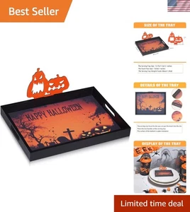 Stilvolles Kürbis Dekor Tablett - Ideal für Frühstück, Mittagessen & Halloween Leckereien - Bild 1 von 7