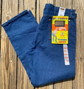 Wrangler Cowboy Cut Original Fit Jeans Pro Rodeo USA Made Dark Wash 40x32 - Picture 1 of 8