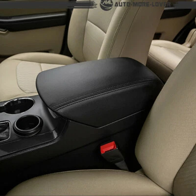Cubierta de reposabrazos de consola central para Ford Explorer 2011-2017 2018 cuero negro Foto 1 de 4
